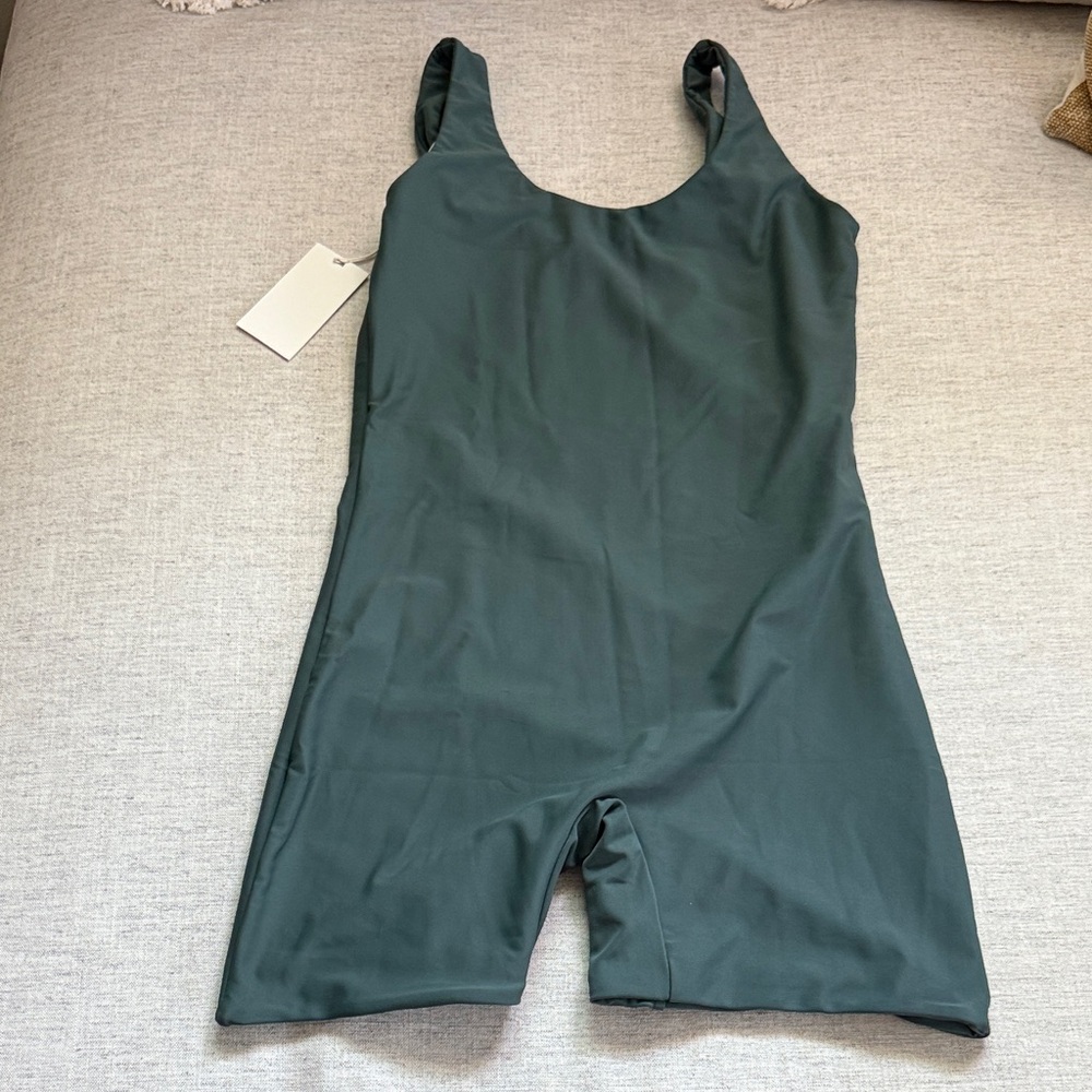 Mikoh Deep Green Bodysuit surf suit or workout romper - Picture 3 of 3